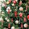 36 Pcs Red and White Christmas Ornaments, Shatterproof Plastic Red Christmas Ornaments for Tree - Candy Cane Christmas Decorations Candies Christmas Ball Ornaments for Xmas Tree Party Decoration